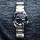 Seiko 5 Sports Automatic Blue Dial Silver Steel Strap Watch for Men - SRPK97K1